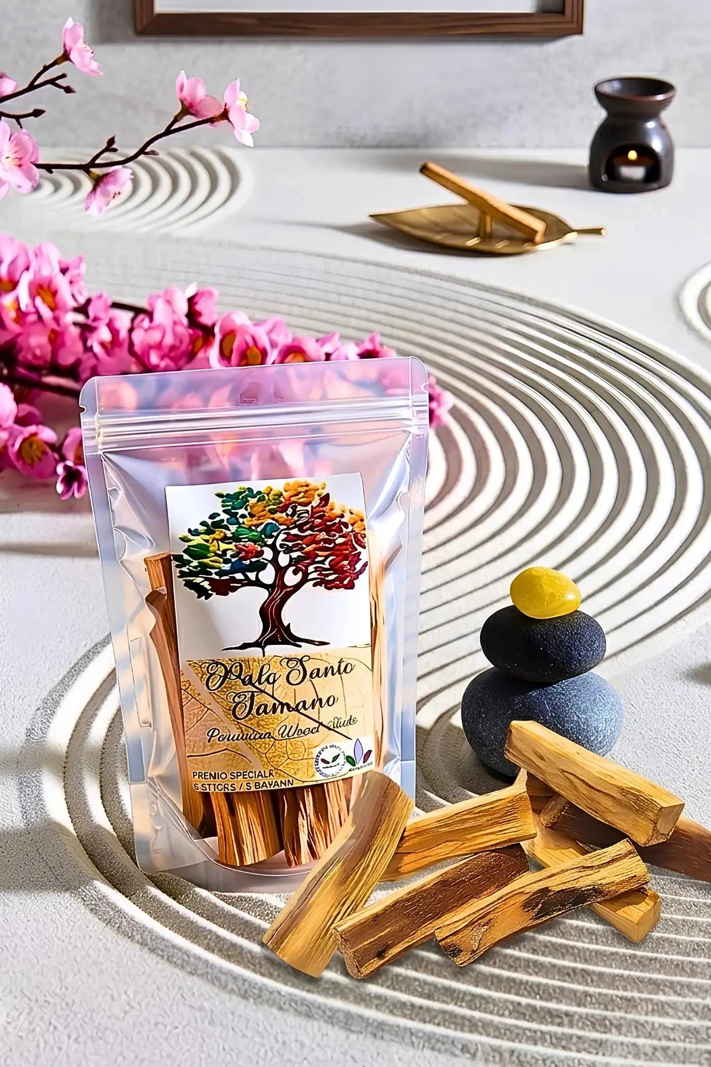Palo Santo Tamano Peru large cut incense sticks wellness Malaysia Sensmar